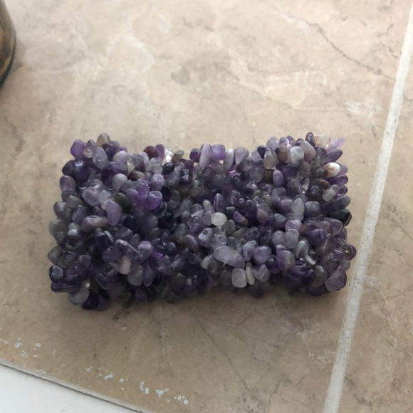 Bracelet- purple stones - Picture 1 of 2